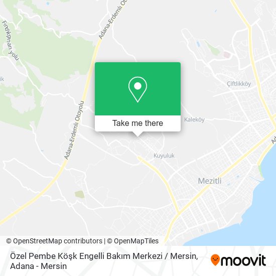 Özel Pembe Köşk Engelli Bakım Merkezi / Mersin map
