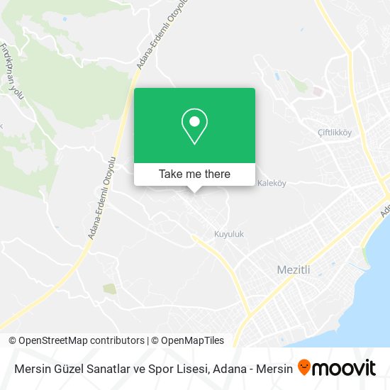 Mersin Güzel Sanatlar ve Spor Lisesi map