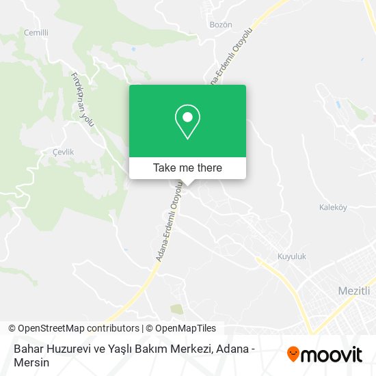 Bahar Huzurevi ve Yaşlı Bakım Merkezi map