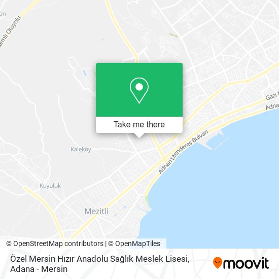 Özel Mersin Hızır Anadolu Sağlık Meslek Lisesi map