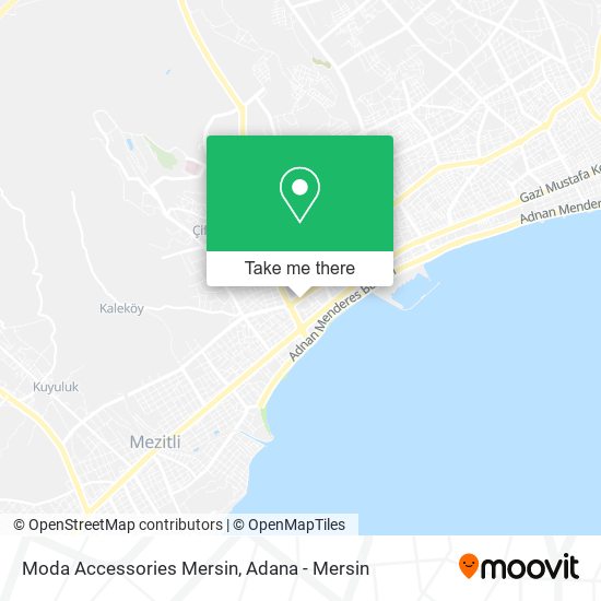 Moda Accessories Mersin map