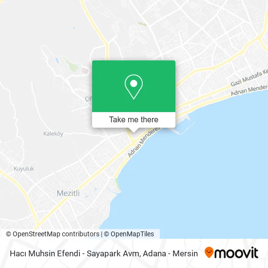 Hacı Muhsin Efendi - Sayapark Avm map