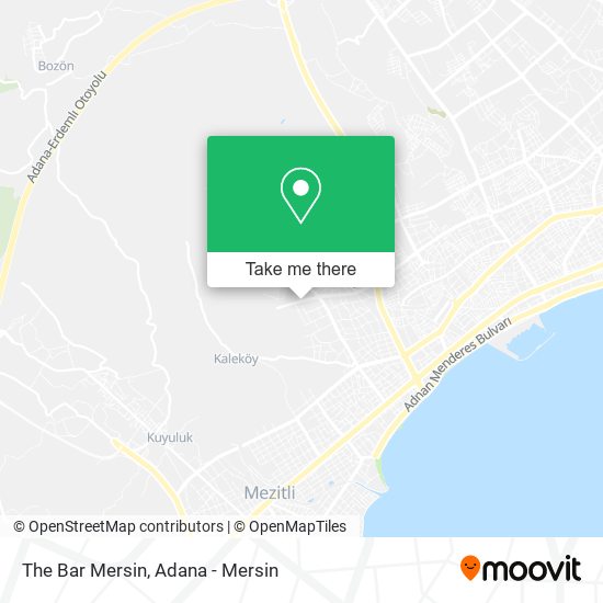 The Bar Mersin map