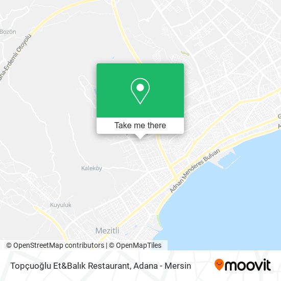 Topçuoğlu Et&Balık Restaurant map