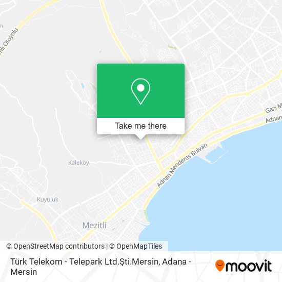 Türk Telekom - Telepark Ltd.Şti.Mersin map