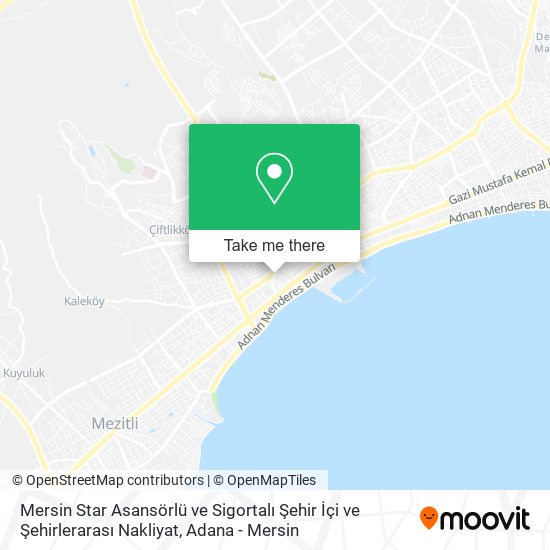Mersin Star Asansörlü ve Sigortalı Şehir İçi ve Şehirlerarası Nakliyat map