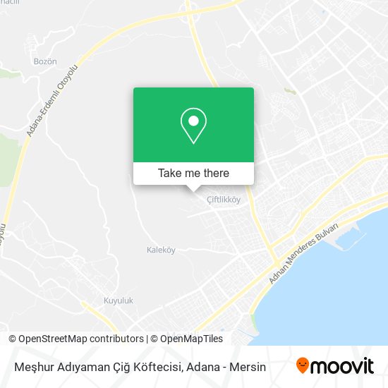 Meşhur Adıyaman Çiğ Köftecisi map