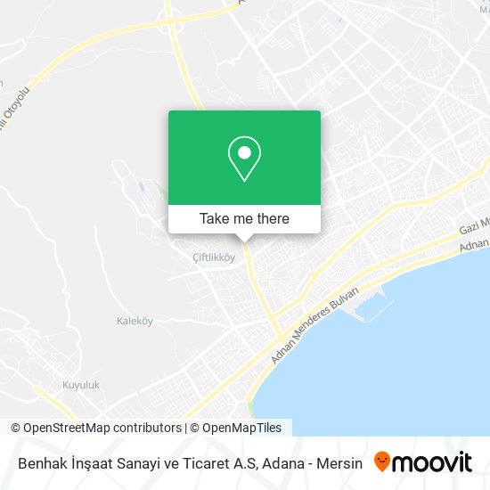 Benhak İnşaat Sanayi ve Ticaret A.S map