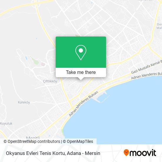 Okyanus Evleri Tenis Kortu map