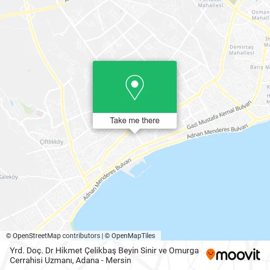 Yrd. Doç. Dr Hikmet Çelikbaş Beyin Sinir ve Omurga Cerrahisi Uzmanı map