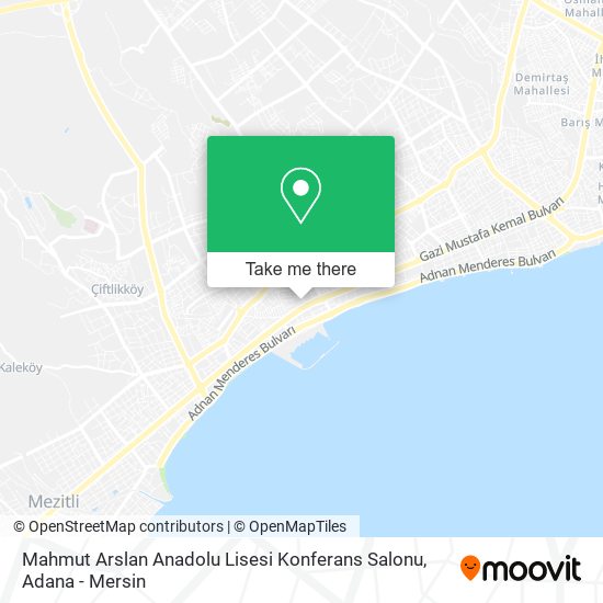Mahmut Arslan Anadolu Lisesi Konferans Salonu map