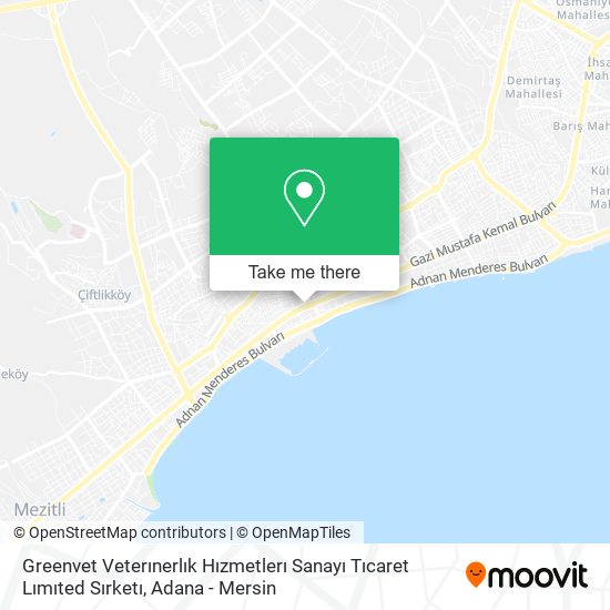 Greenvet Veterınerlık Hızmetlerı Sanayı Tıcaret Lımıted Sırketı map