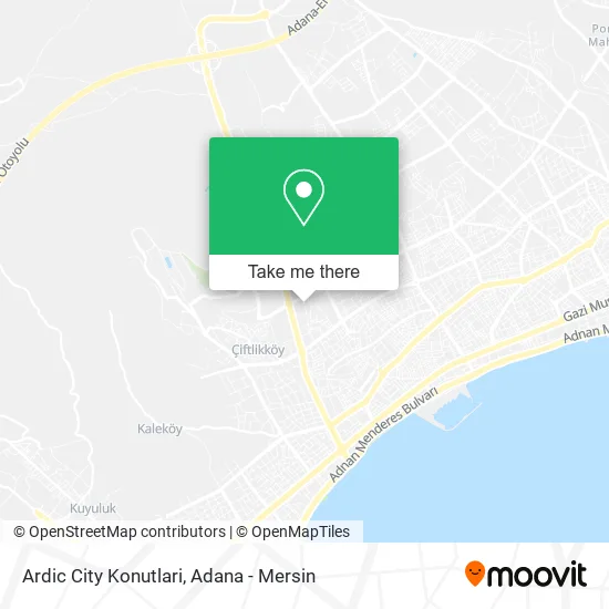 Ardic City Konutlari map