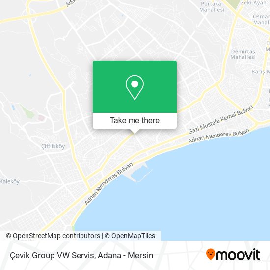 Çevik Group VW Servis map