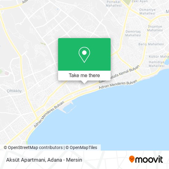 Aksüt Apartmani map