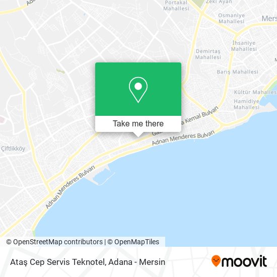 Ataş Cep Servis Teknotel map