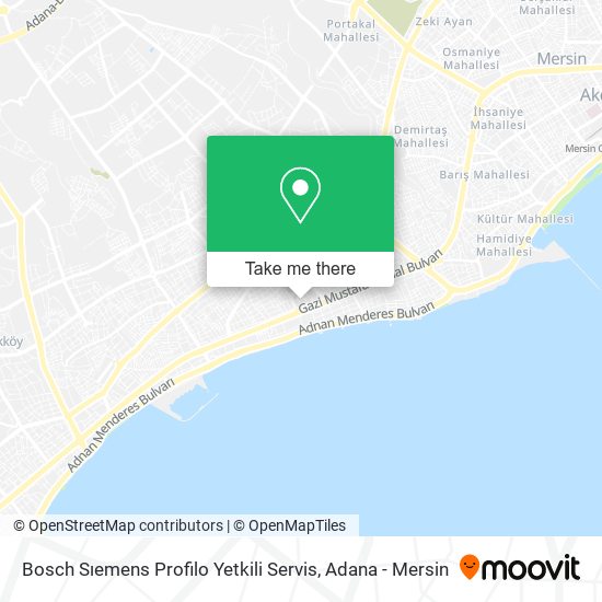 Bosch Sıemens Profilo Yetkili Servis map