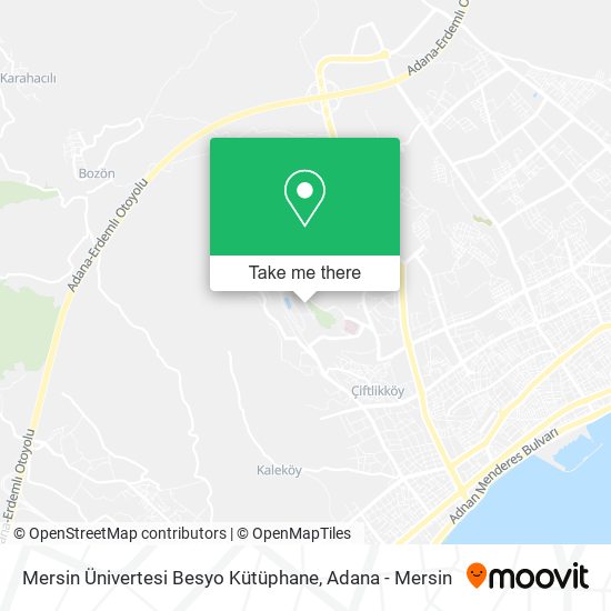 Mersin Ünivertesi Besyo Kütüphane map