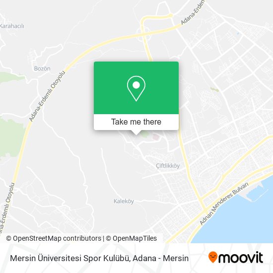 Mersin Üniversitesi Spor Kulübü map