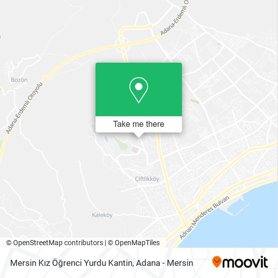 Mersin Kız Öğrenci Yurdu Kantin map