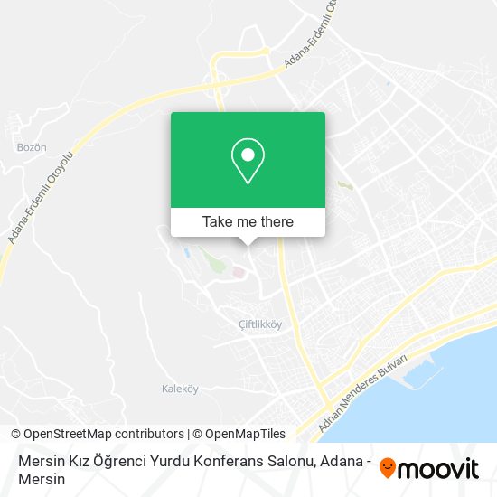 Mersin Kız Öğrenci Yurdu Konferans Salonu map