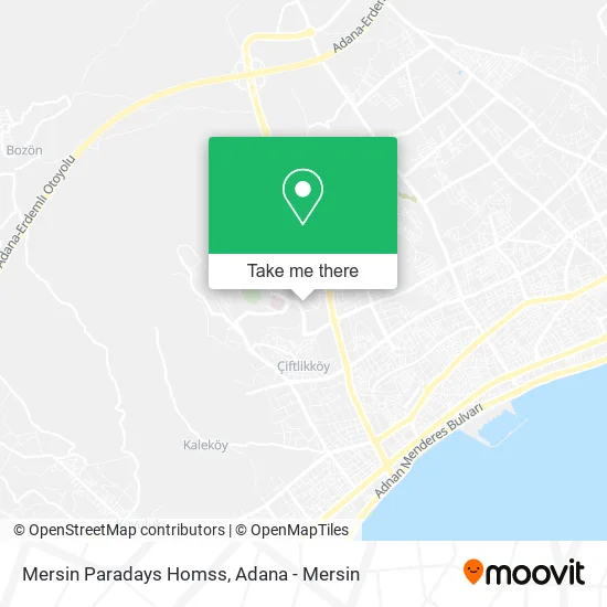 Mersin Paradays Homss map