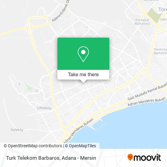 Turk Telekom Barbaros map