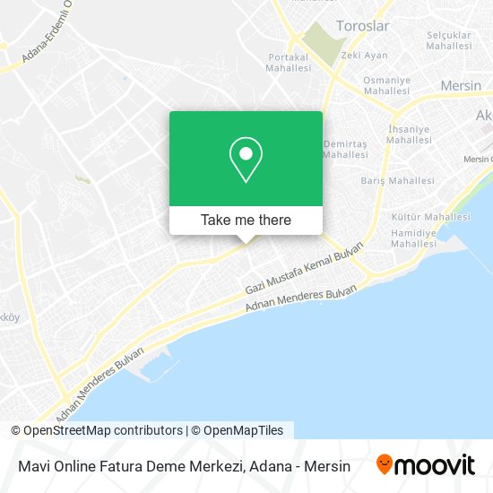 Mavi Online Fatura Deme Merkezi map