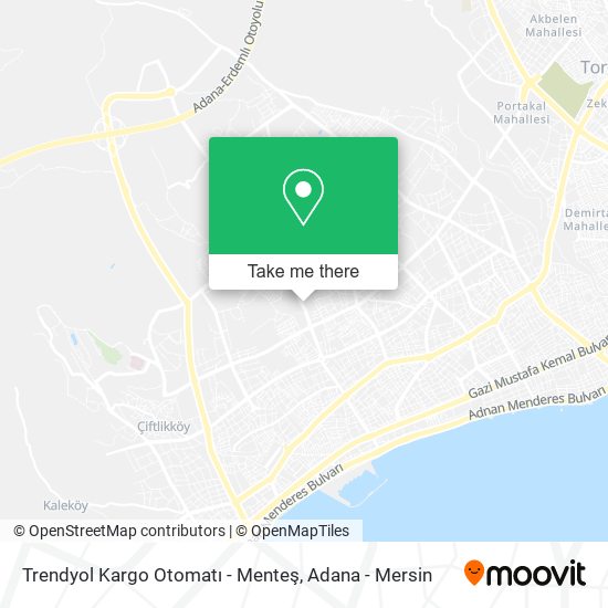 Trendyol Kargo Otomatı - Menteş map