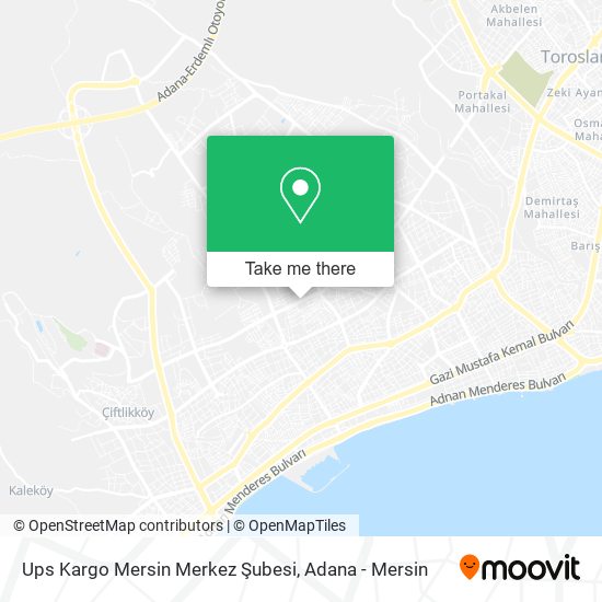 Ups Kargo Mersin Merkez Şubesi map