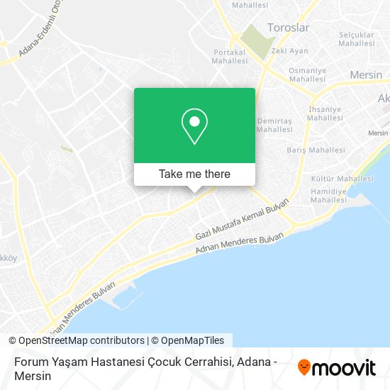 Forum Yaşam Hastanesi Çocuk Cerrahisi map