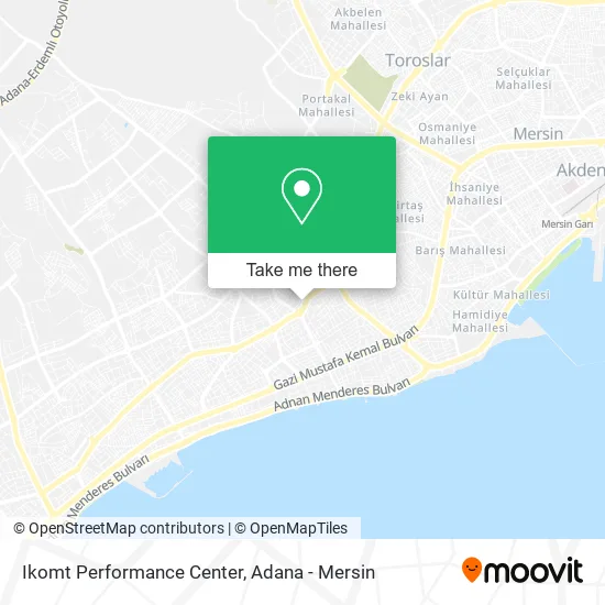 Ikomt Performance Center map