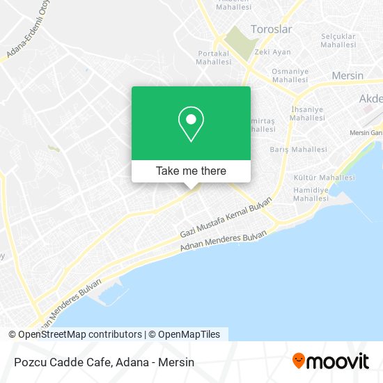 Pozcu Cadde Cafe map