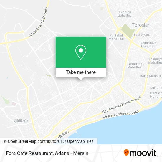 Fora Cafe Restaurant map