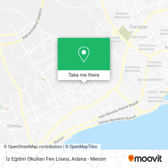 İz Eğitim Okulları Fen Lisesi map