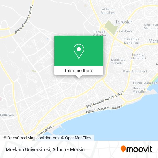 Mevlana Üniversitesi map