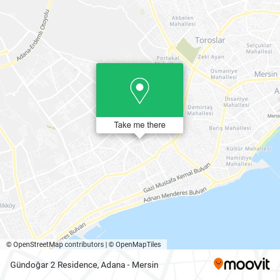 Gündoğar 2 Residence map