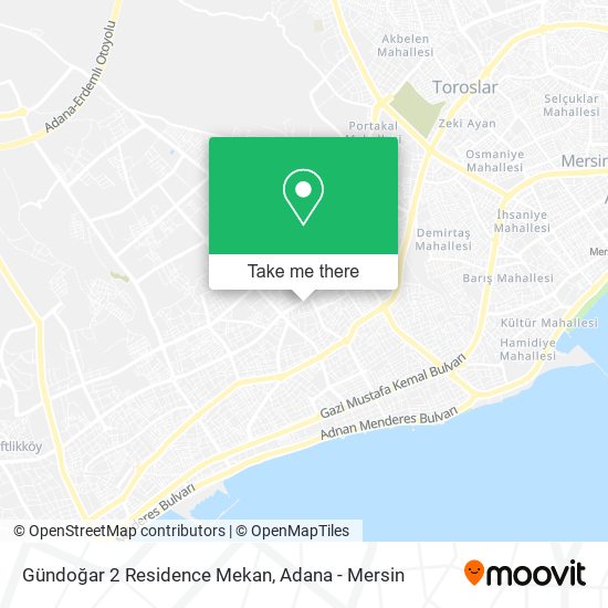 Gündoğar 2 Residence Mekan map