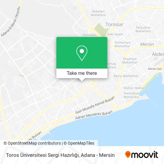 Toros Üniversitesi Sergi Hazırlığı map