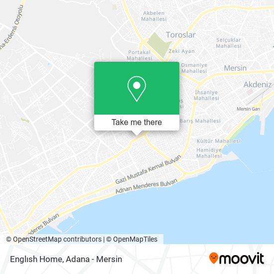 Englısh Home map