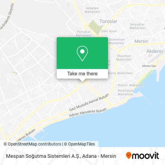 Mespan Soğutma Sistemleri A.Ş. map