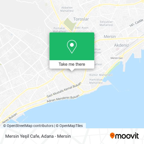 Mersin Yeşil Cafe map