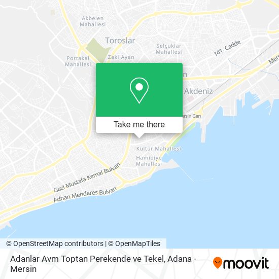 Adanlar Avm Toptan Perekende ve Tekel map