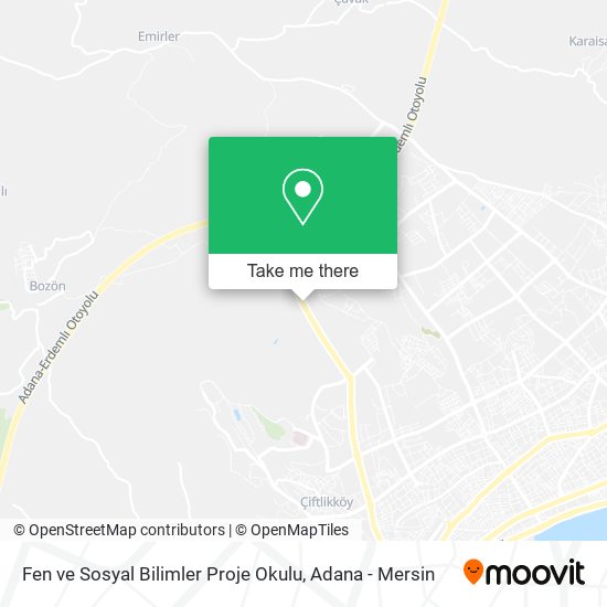 Fen ve Sosyal Bilimler Proje Okulu map