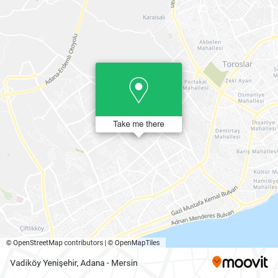 Vadiköy Yenişehir map