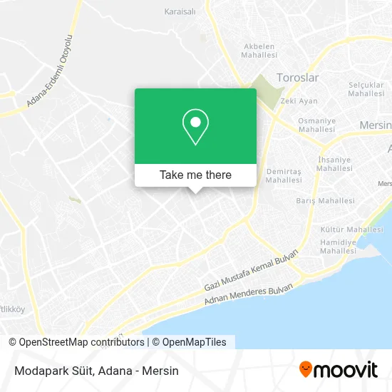 Modapark Süit map