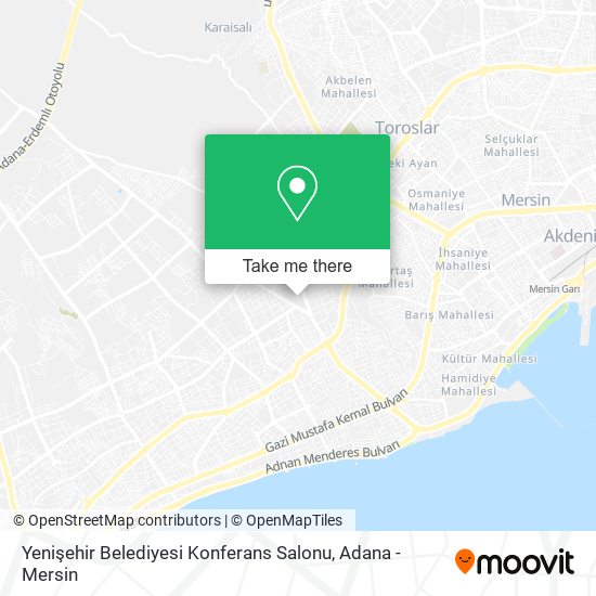Yenişehir Belediyesi Konferans Salonu map