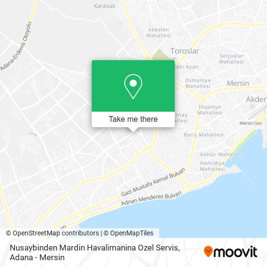 Nusaybinden Mardin Havalimanina Ozel Servis map