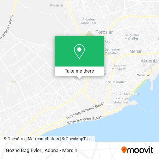 Gözne Bağ Evleri map