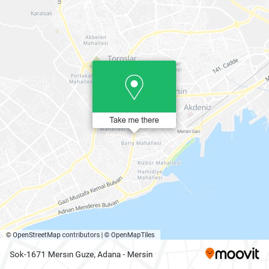Sok-1671 Mersın Guze map